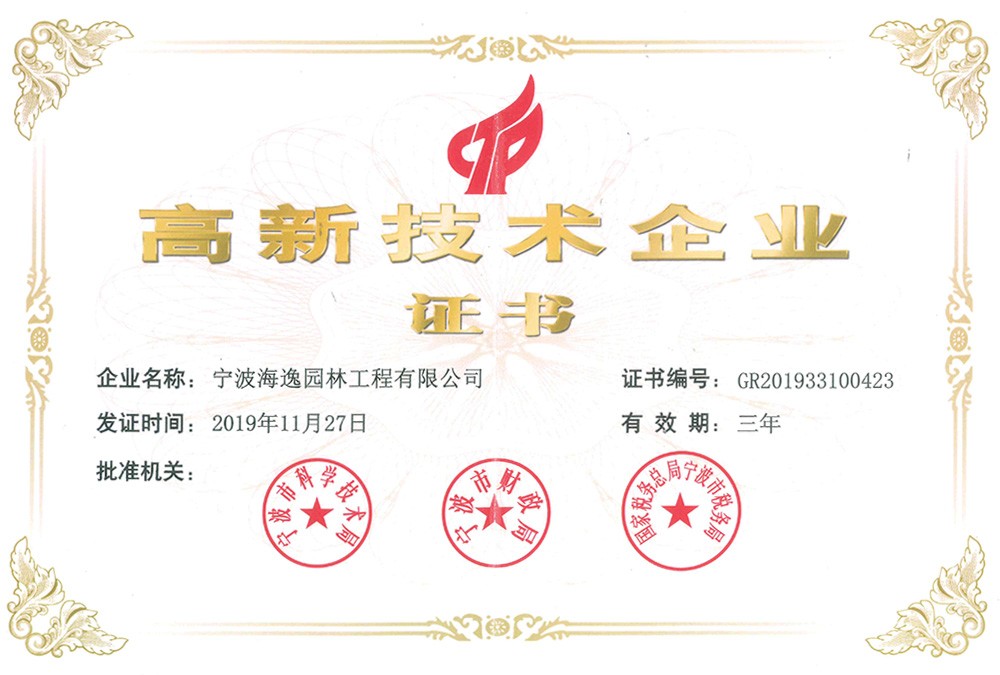 2019年高新技术企业
